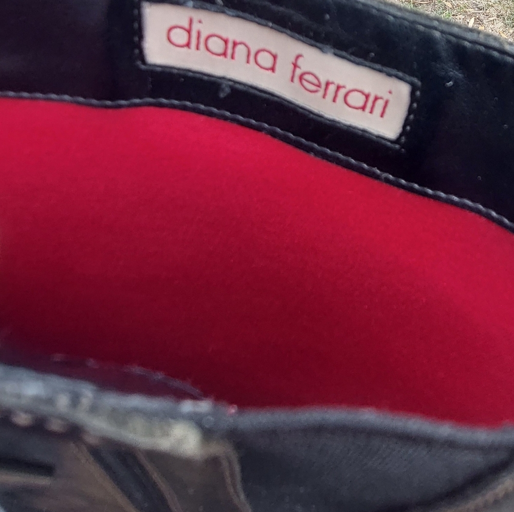 Diana Ferrari calf high black boots. Size 8 - Picture 5 of 6